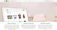 Desktop Screenshot of kiory.com